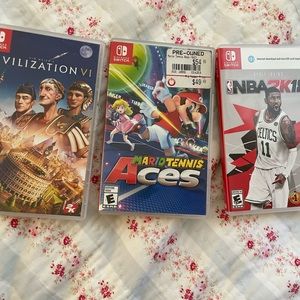 Nintendo switch Mario Tennis Aces and more